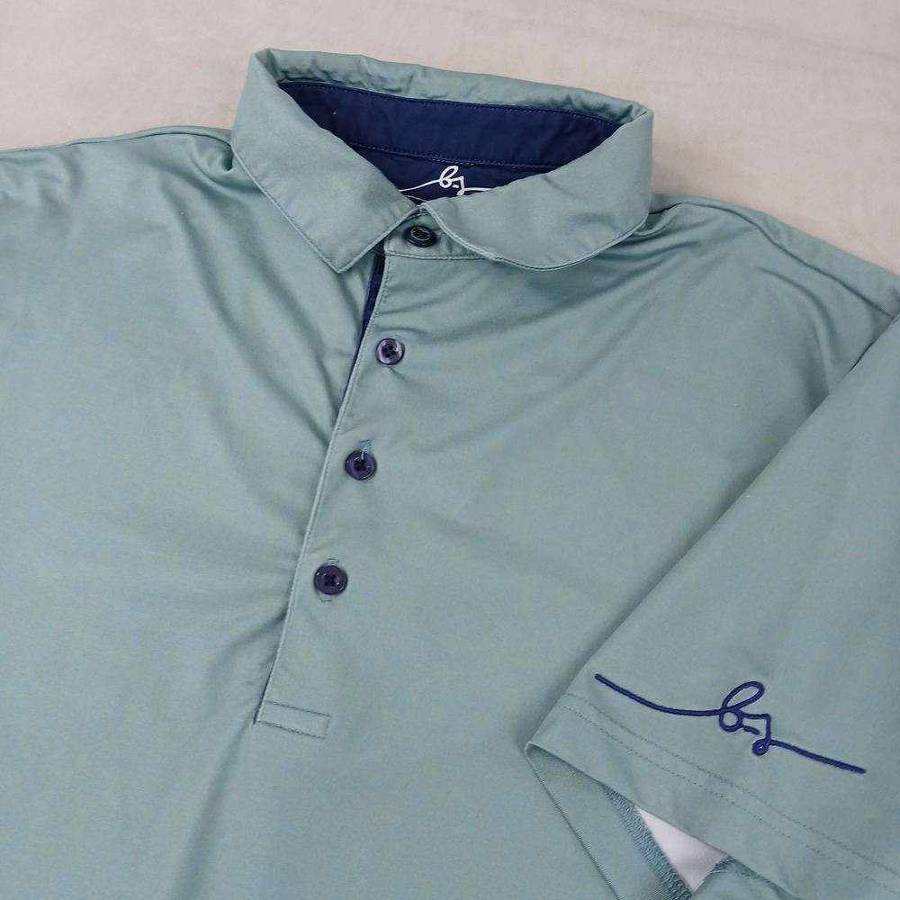 Boston Scott Golf Small Mens Polo Shirt Skulls‎ 20x28 Stretch Performance
